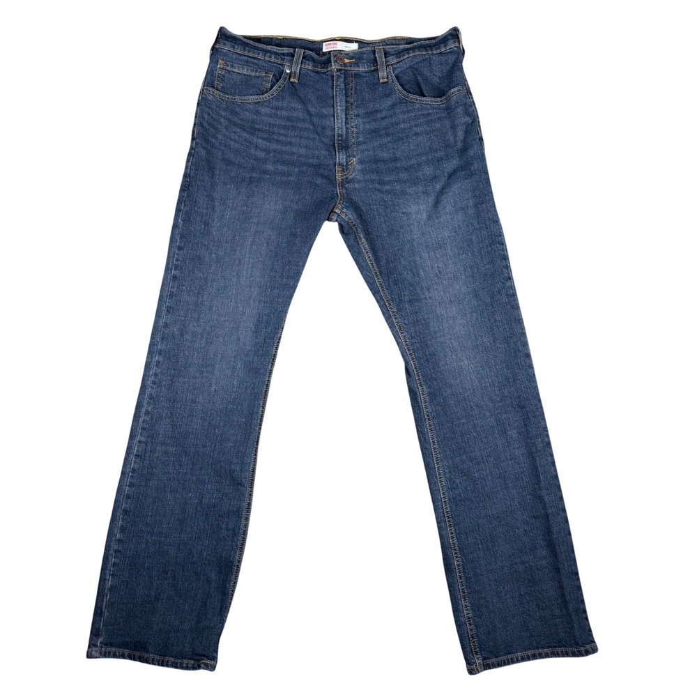 Signature by Levi Strauss Mens Bootcut Jeans Blue Denim 36x32 91505-0068